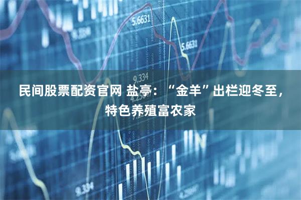 民间股票配资官网 盐亭：“金羊”出栏迎冬至，特色养殖富农家